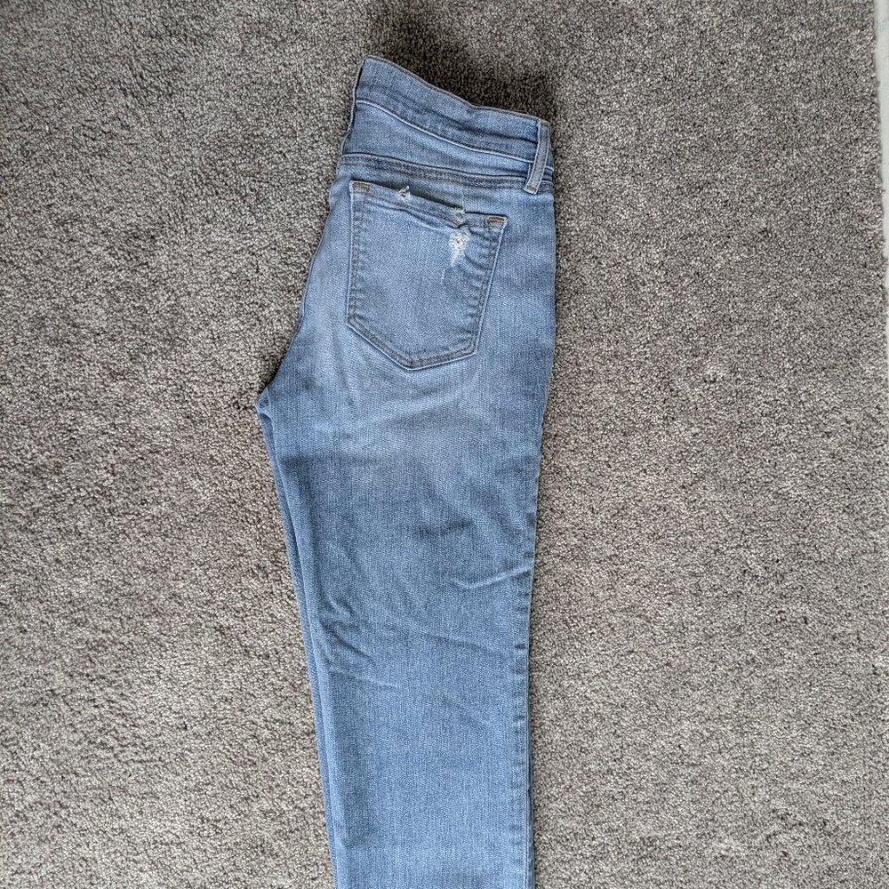 LOFT Sky Blue Cropped Jeans